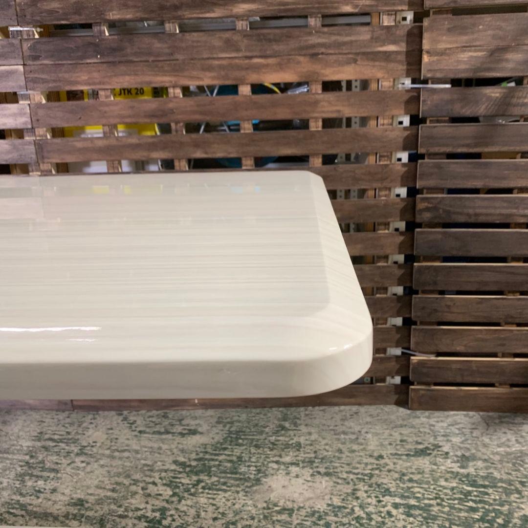 H910\" シギヤマ家具 NORDI 昇降式ダイニングテーブル ホワイト