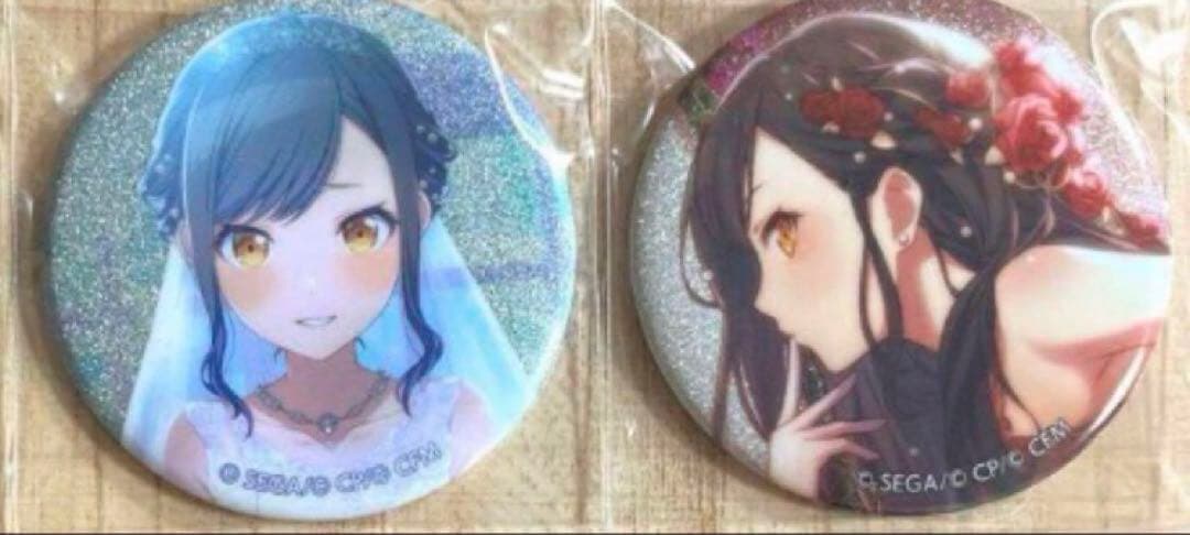 プロセカ ユアハピ 19c 20c 白石杏 グリッター缶バッジ グリ缶 純ブラ