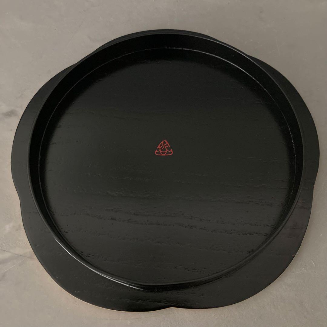 【美品】哲公房 中村宗哲 三彩金釦 遊々盆 雪月花 共箱 茶道具 盆3点