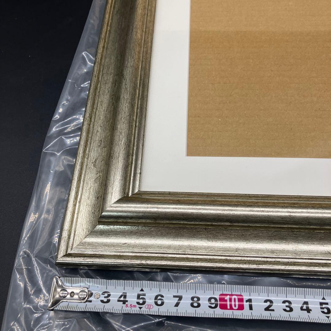 FEILER シルバー　額縁　ロゴ入り　フェイラー　額　フレーム　希少　未使用