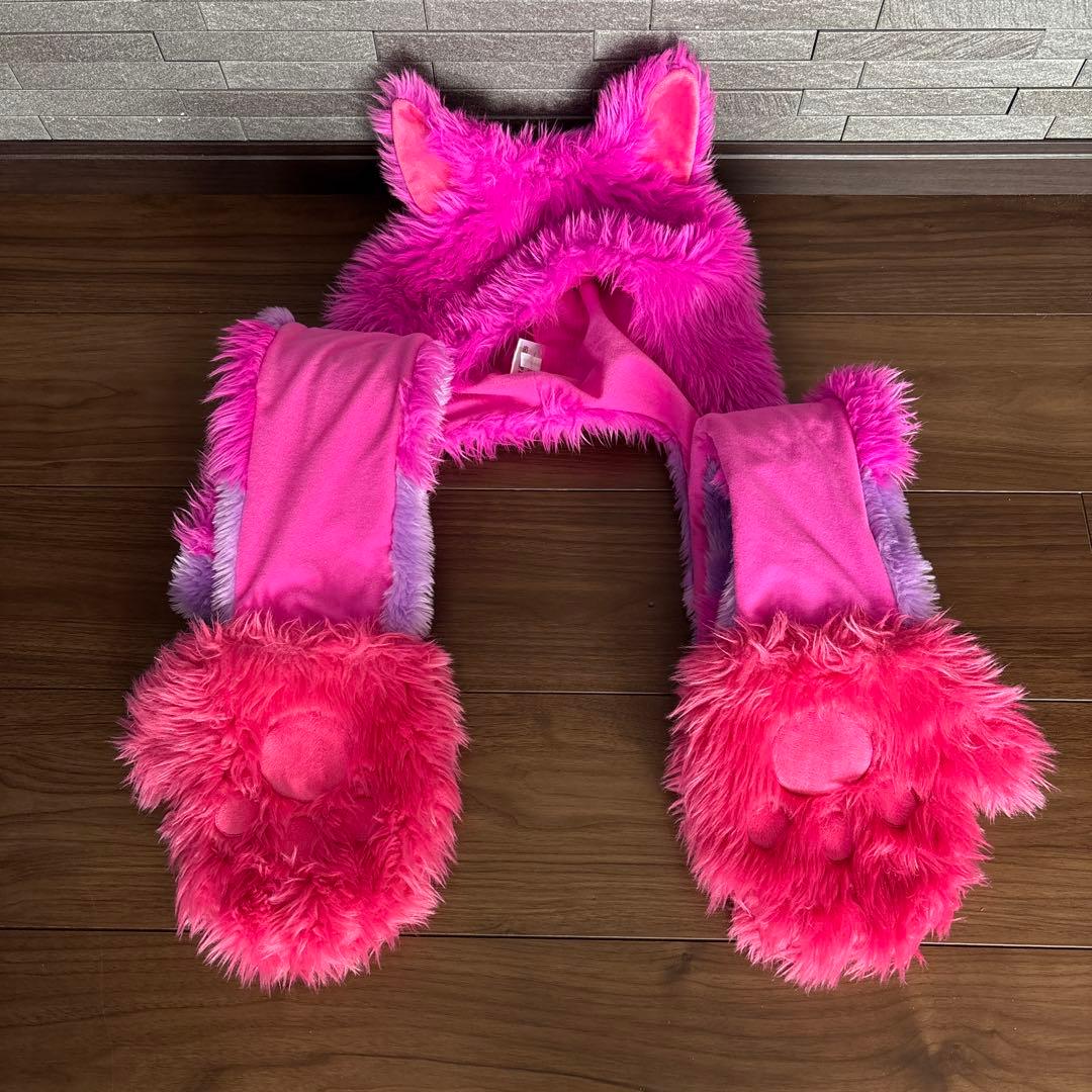 チェシャ猫 マフラーキャップ ポシェットカードケース キーホルダー 3