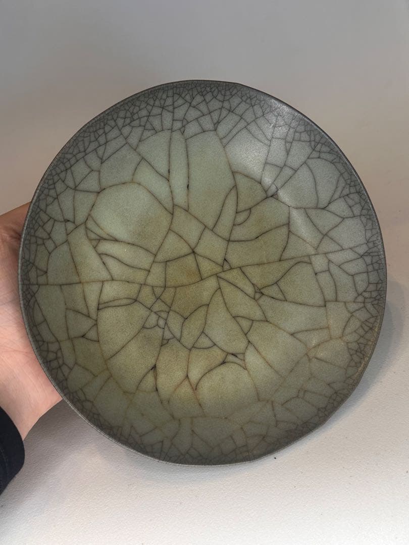 Qucollect專用宋代 哥窯 青瓷 盤 開片 古陶磁 青瓷皿 骨董