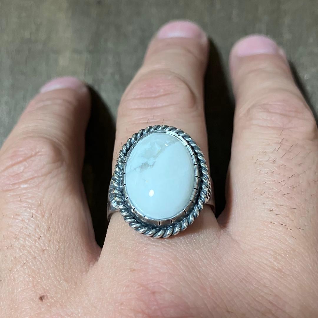 にゅ　オーダー確認ページ　ホワイトバッファロー　シルバーリング　指輪