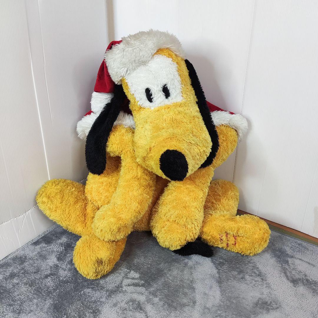 激レア! ディズニー プルート BIG ぬいぐるみ クリスマス サンタ　2005