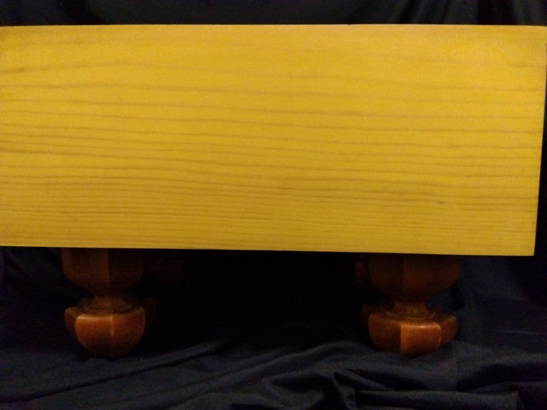 本榧脚付き　5寸7分+桐製カバー+布カバーセット　天然うるしによる太刀盛り