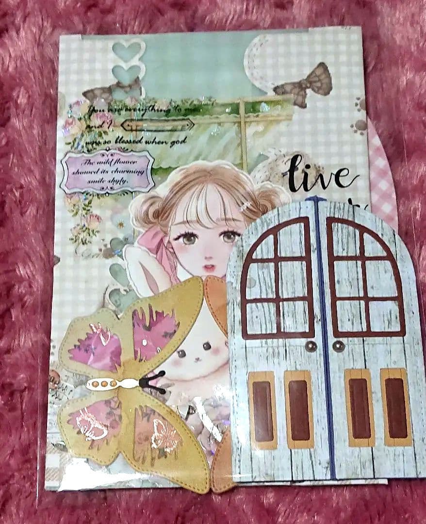 おすそ分けポケット④ 女の子平袋 紙ものセット❤️おすそ分けファイル