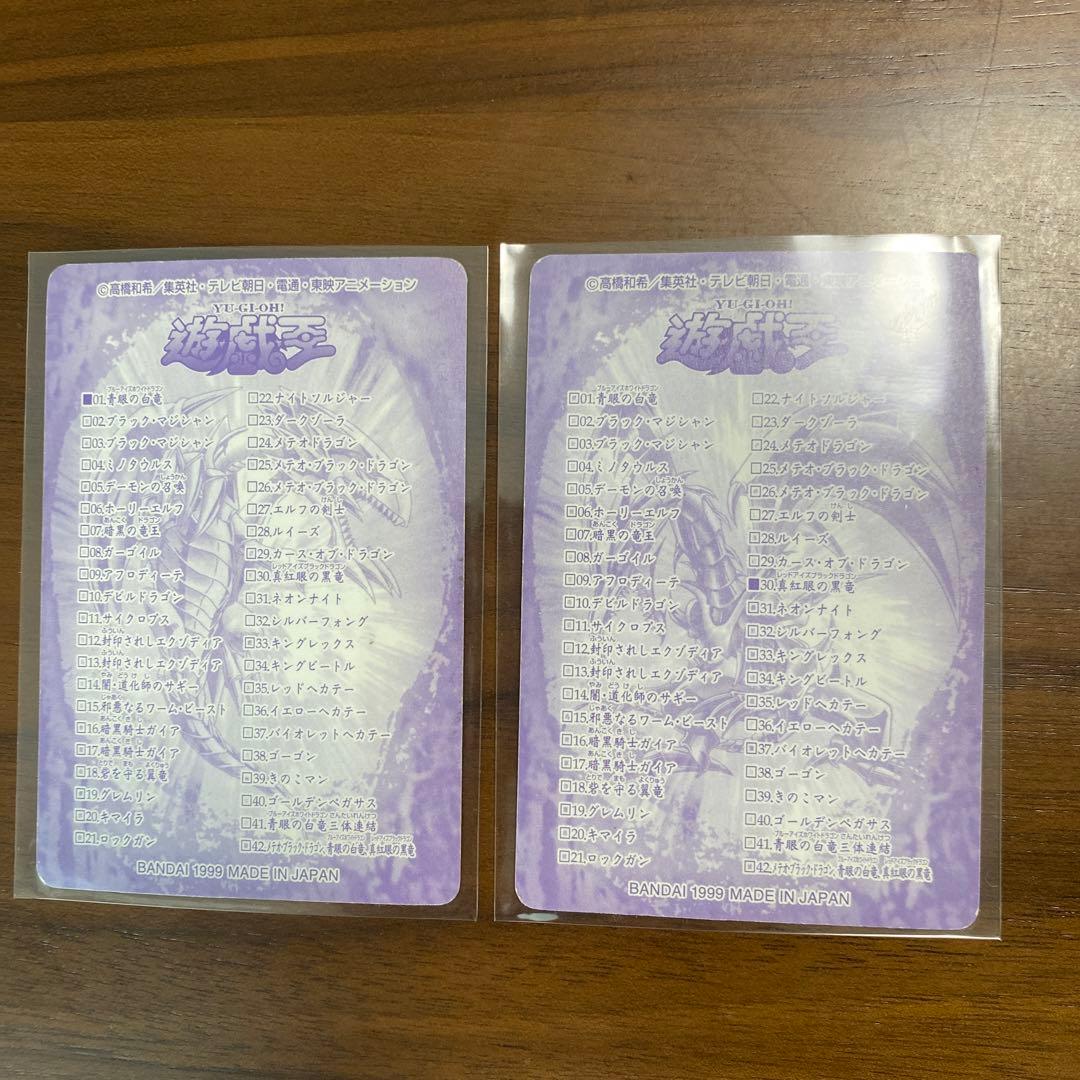 遊戯王　青眼の白竜　真紅眼の黒竜　シールダス　セット