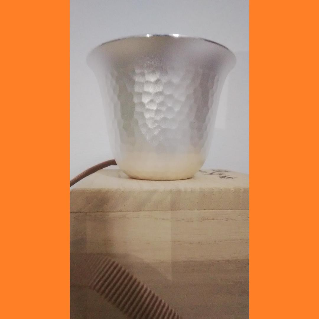 人間国宝 奥山峰石 純銀 ぐい呑 白梅 銀製 グラス silver 杯 - メルカリ