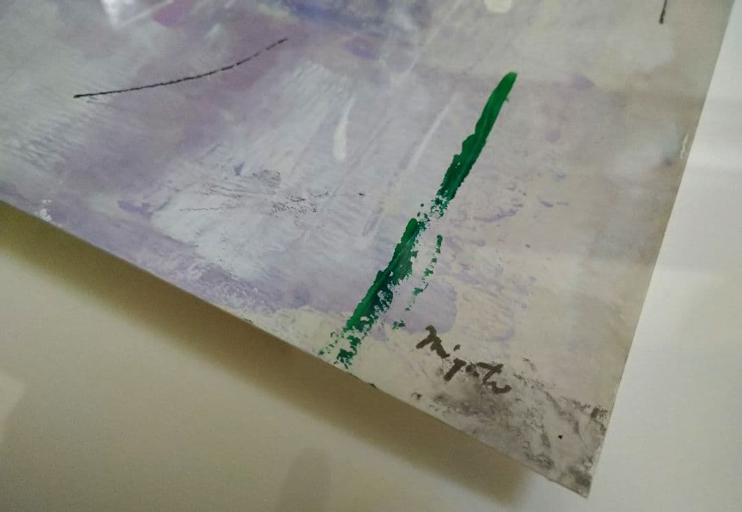 1点もの！アクリル・抽象画 特注品の立体額入り #現代アー アクリル画