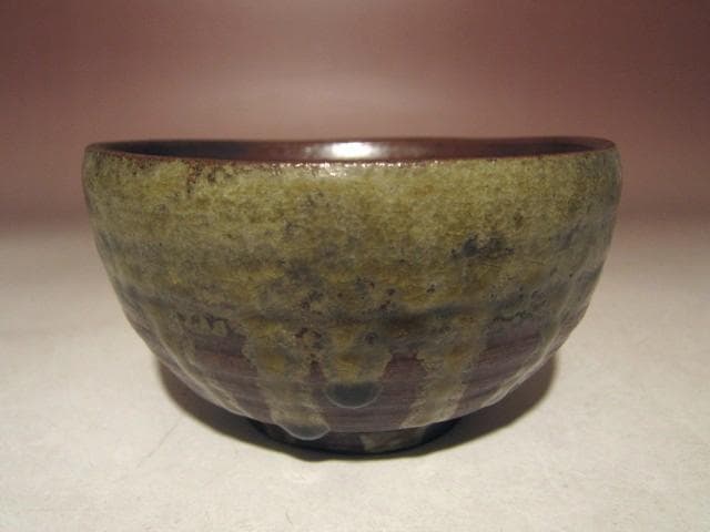 ☆人間国宝 金重陶陽 備前茶碗【湖月】☆裏千家十四代淡々斎