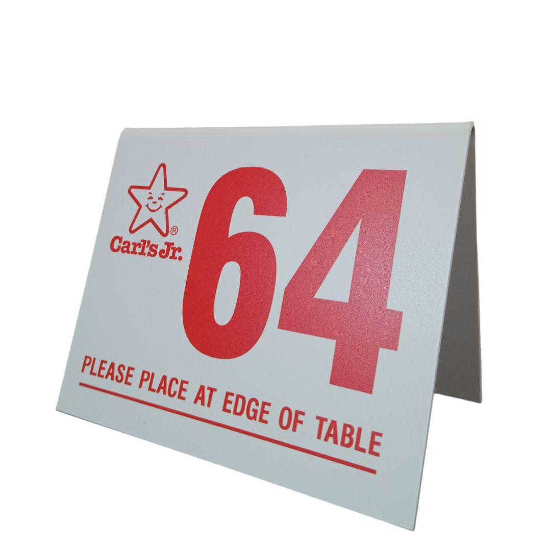 64 カールスJr テーブルナンバー プレート ローライダー カールスジュニア カールスJr テーブルナンバー プレート ローライダー カールスジュニア