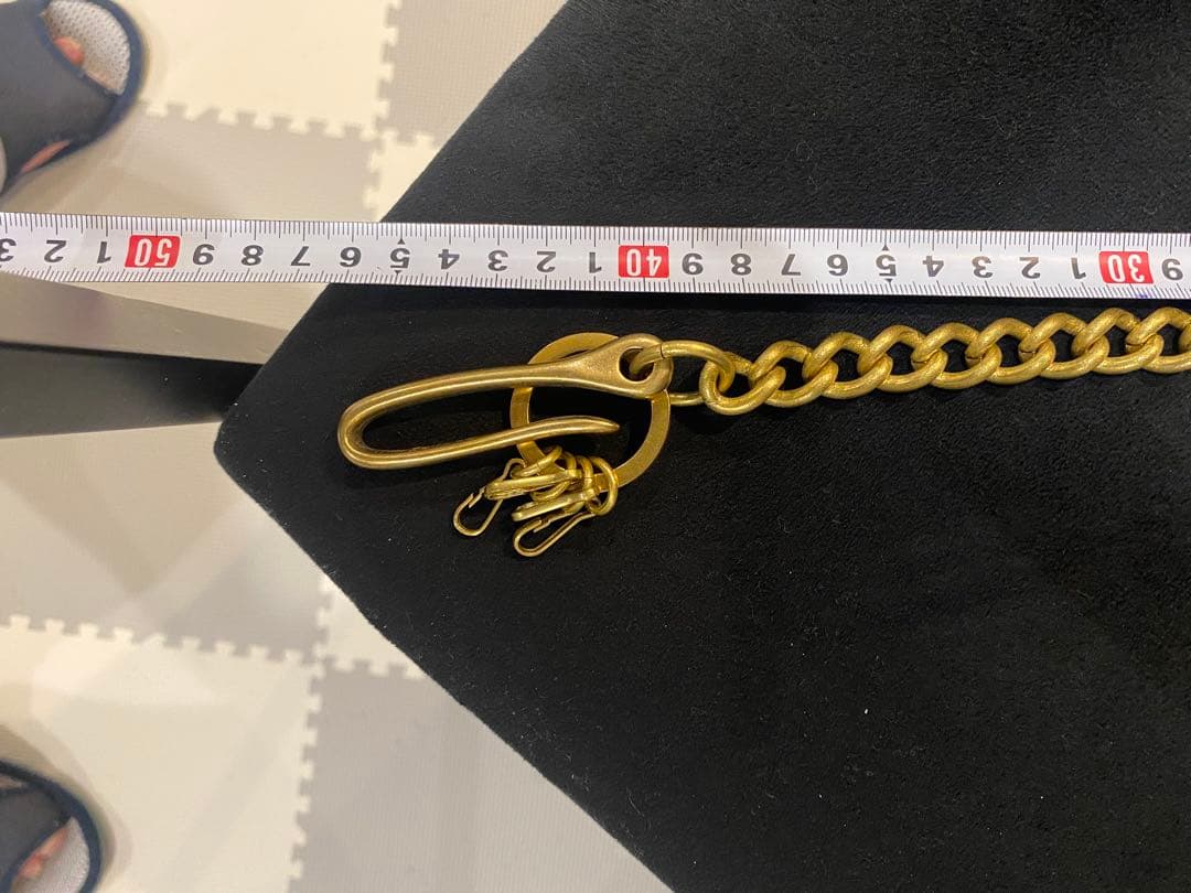 SUGAR JAM & CO. 黒い財布　栃木レザー　2回使用　チェーン付　美品