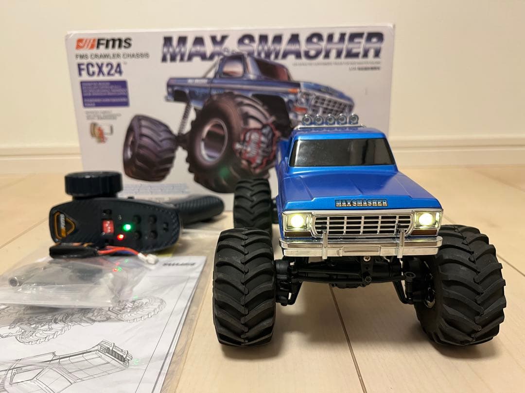 超美品 2速FMS 1/24スマッシャー fcx24 RTR 4WD フルセット