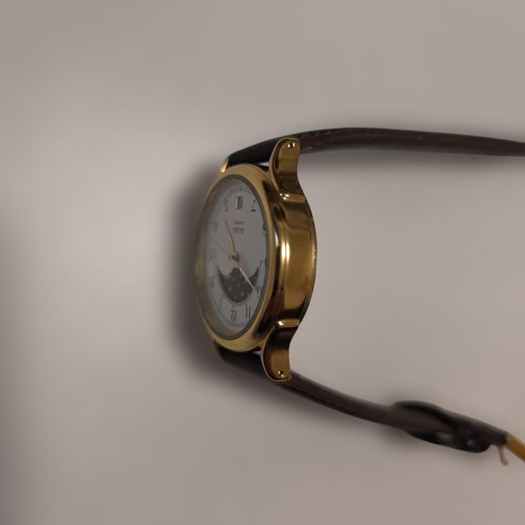 希少！セイコー　ALBA ムーンフェイズ　ベルト&電池交換済み！美品！