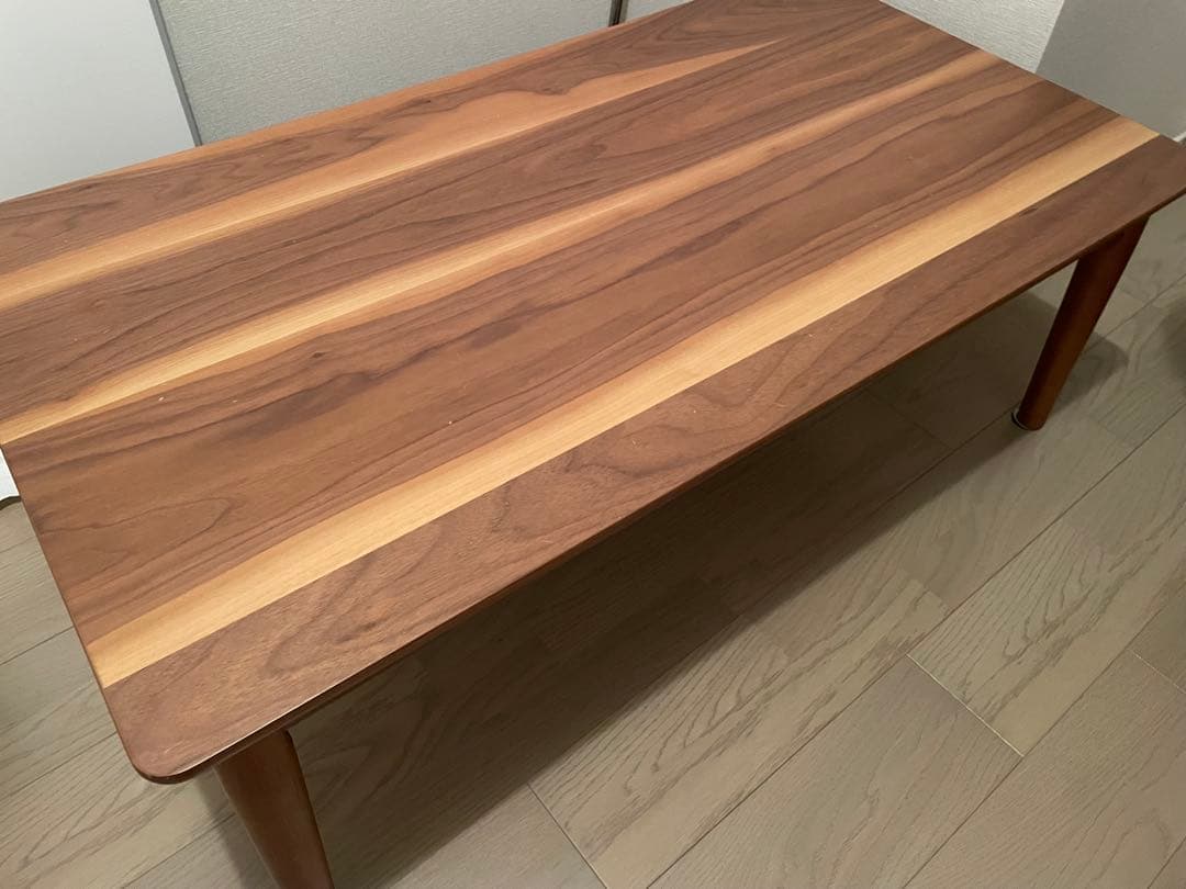 ローテーブル　おしゃれ　木目調　こたつ付き　足ガード付き　取り扱い説明書付き