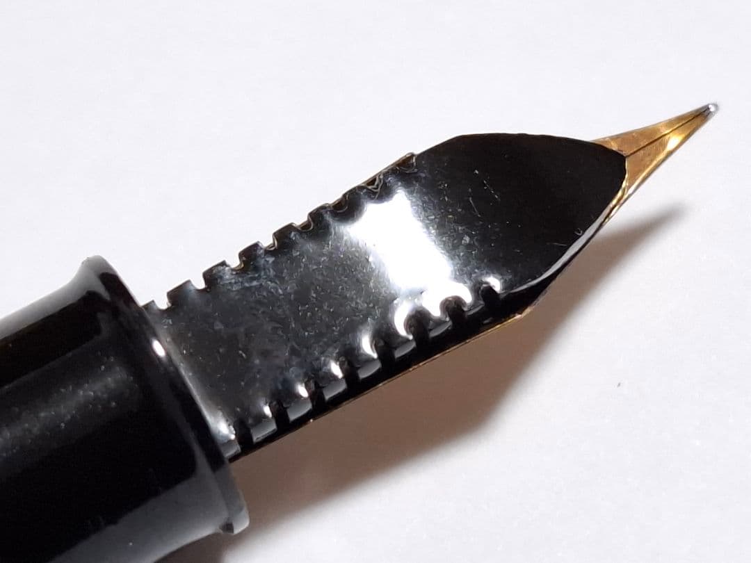 デッドストック　Platinum　インク止め　万年筆　14K　ヴィンテージ