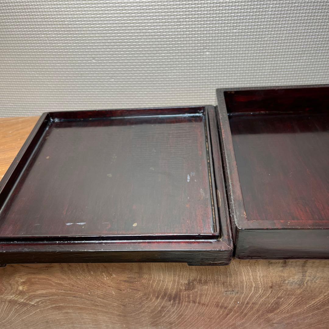 ⭕️澄泥硯 ⭕️正方硯 中国 縁起の金運シンボル ヒキガエル 色合い綺麗