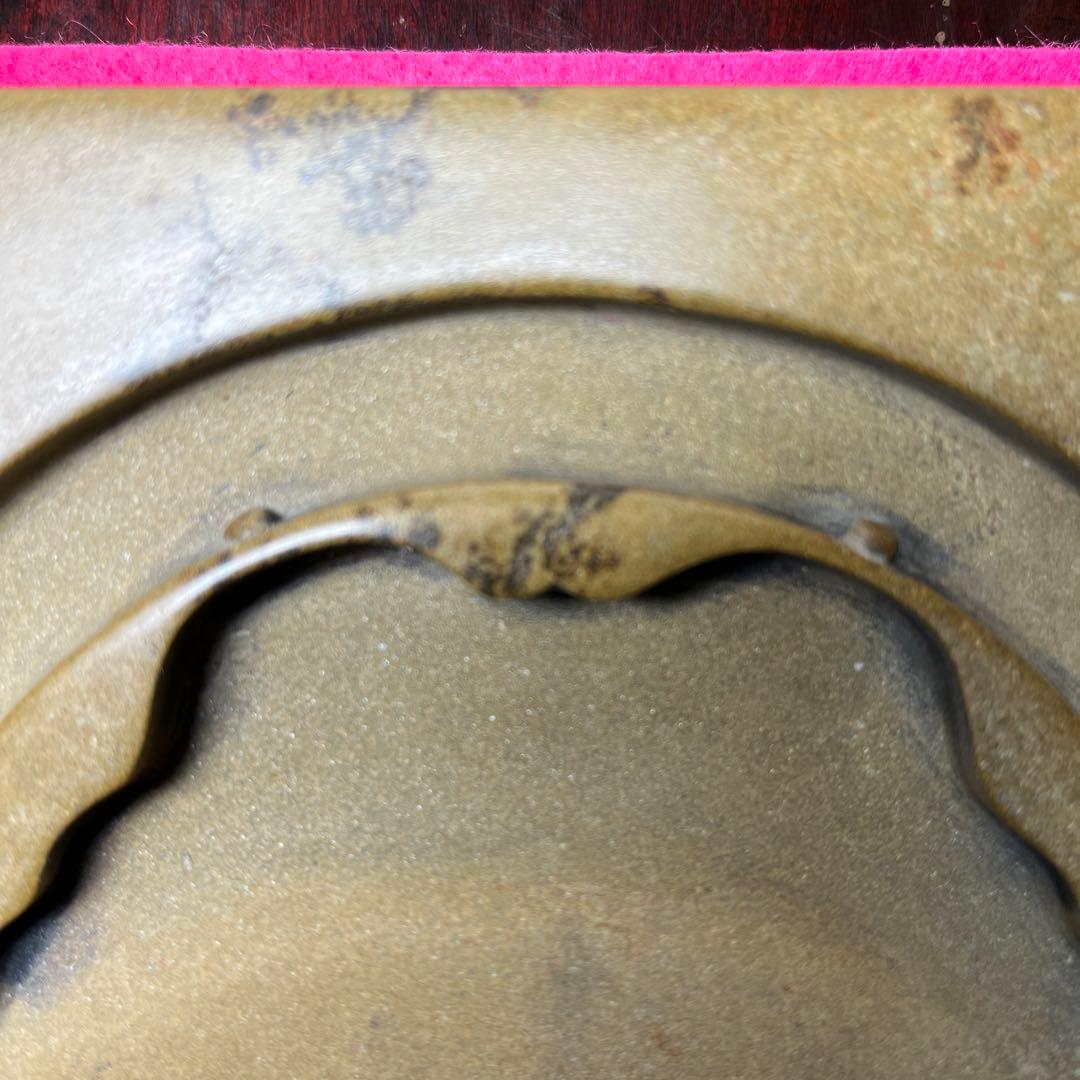 ⭕️澄泥硯 ⭕️正方硯 中国 縁起の金運シンボル ヒキガエル 色合い綺麗