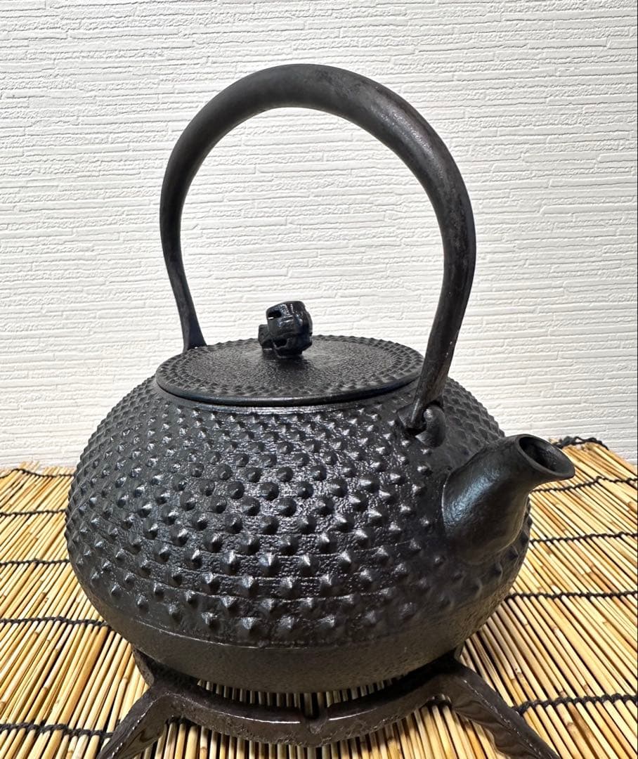 未使用品 南部成龍堂鋳造所 斎峰 及川光正造 大アラレ 南部