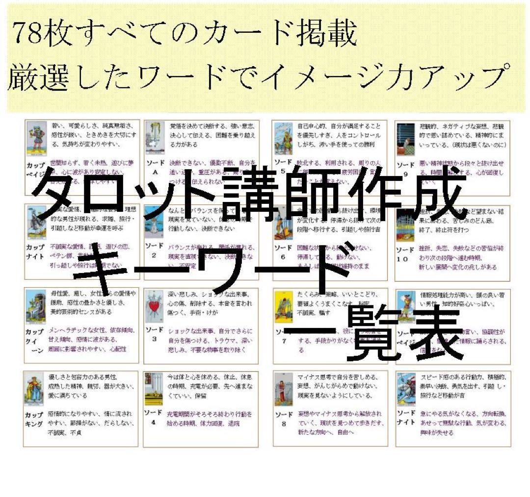 タロット教材8点おまとめ割引☆タロットカードテキスト教材教科書恋愛