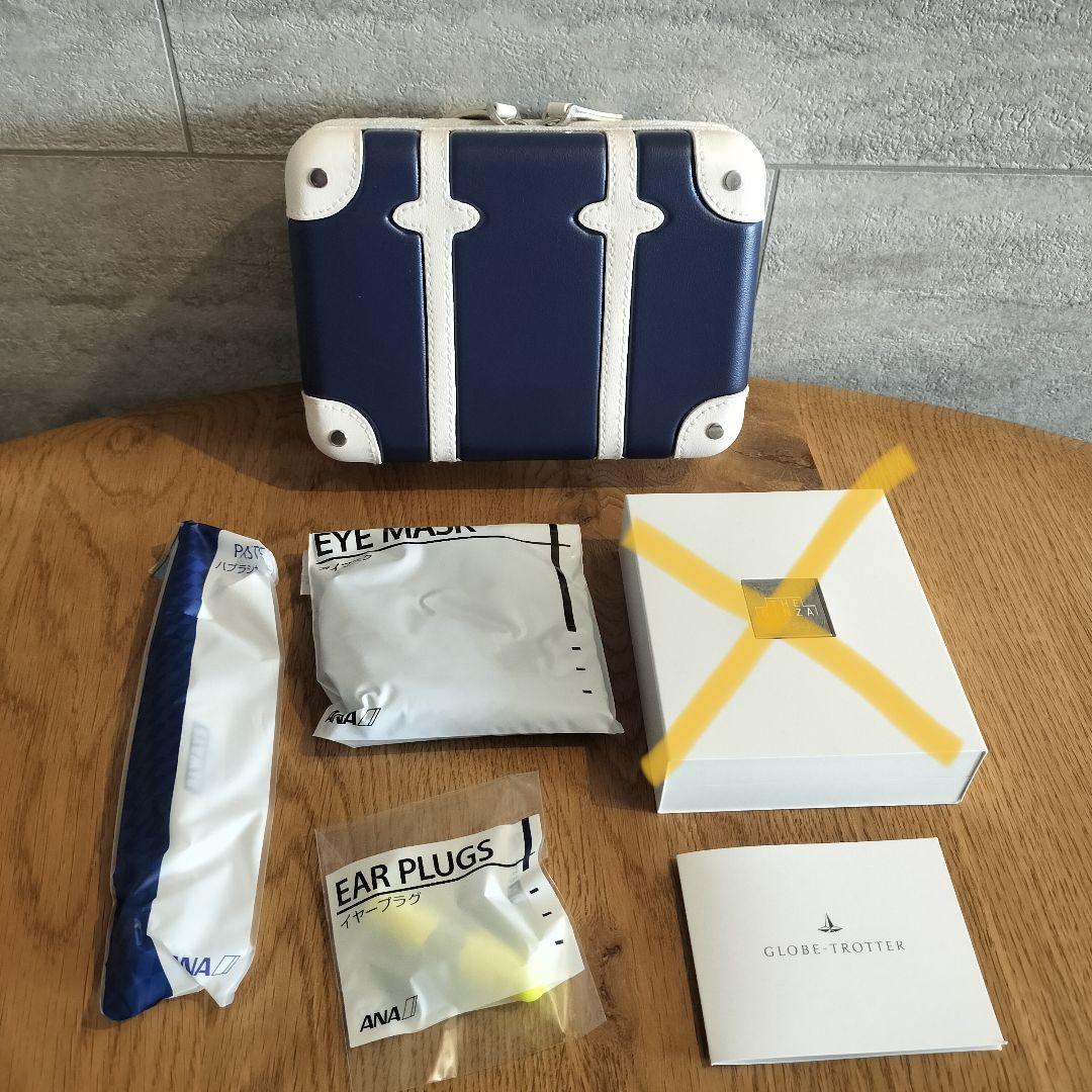 ANA グローブトロッター ファーストクラス ポーチ アメニティ 紺