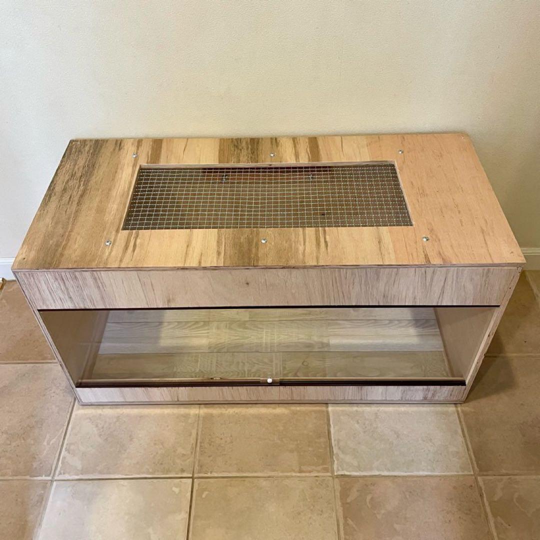 爬虫類ケージ 木製ケージ 広葉樹林 ハリネズミ フトアゴ フルオプション