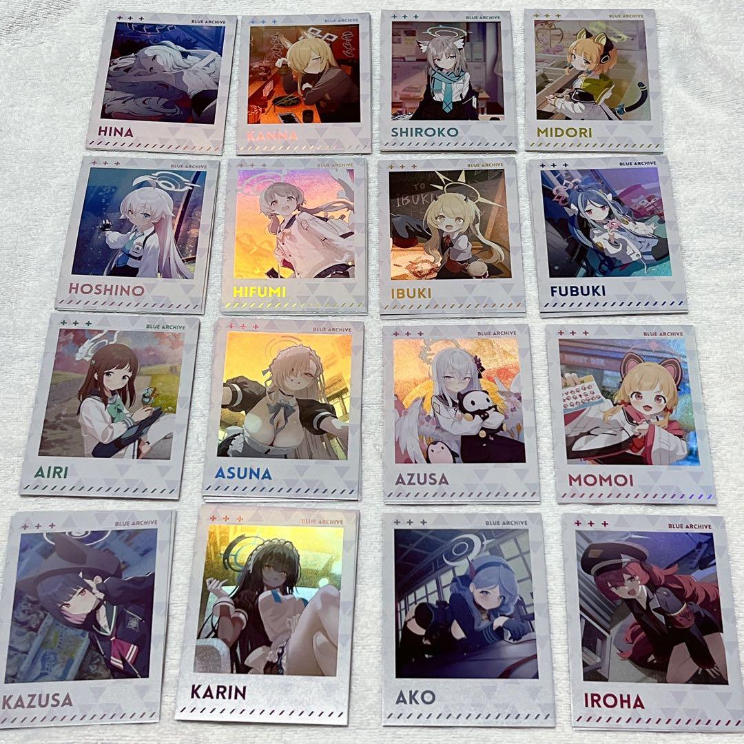 新品 ふもコレ ブルーアーカイブ チェキ風クリアカード全種新品 ふも