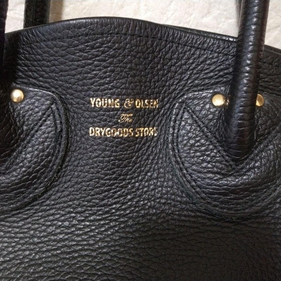 a*2様 ヤングアンドオルセン プチレザートートバッグ ブラック 2way