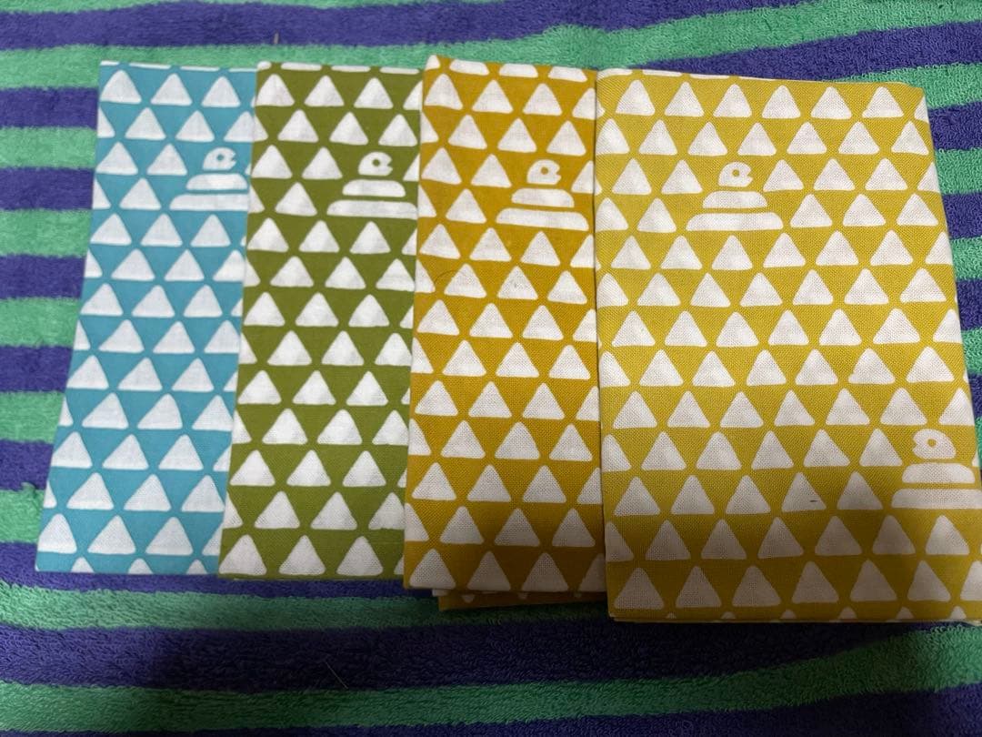 新品 自宅保管 かまわぬ うろこヘビ 4枚セット手ぬぐい 新品 自宅保管