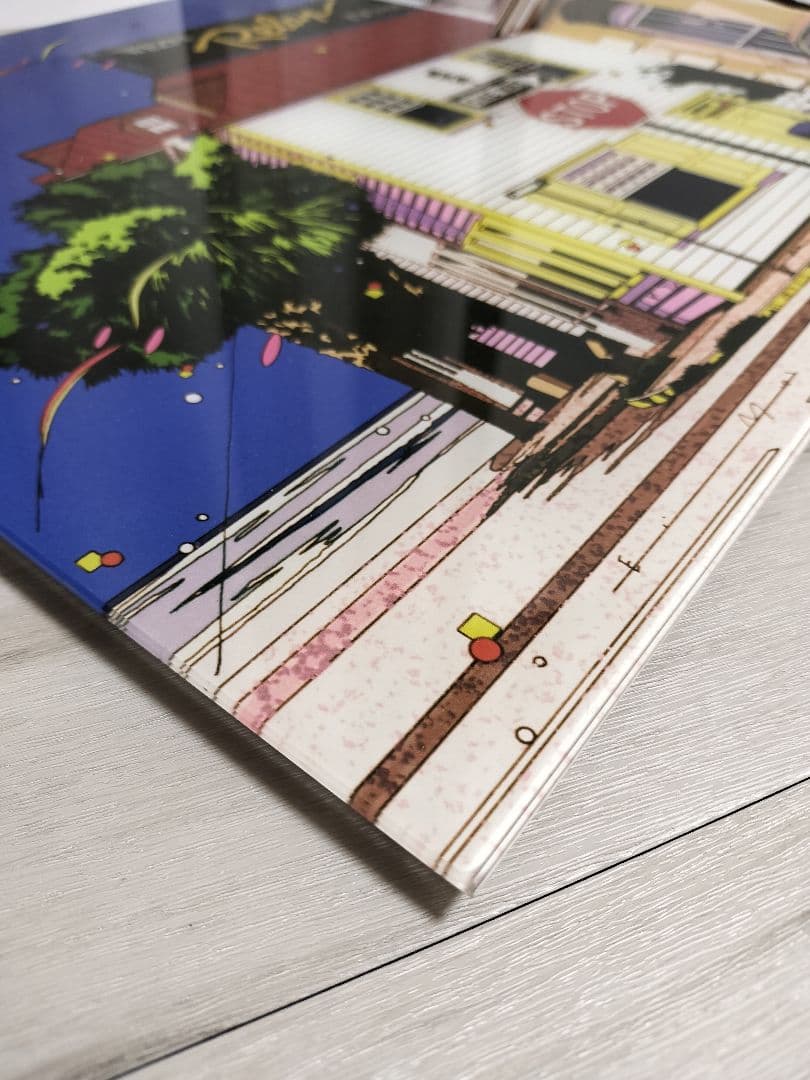 鈴木英人 ガラス製 壁掛け ガラスアートピクチャー BAYFLOW コラボ