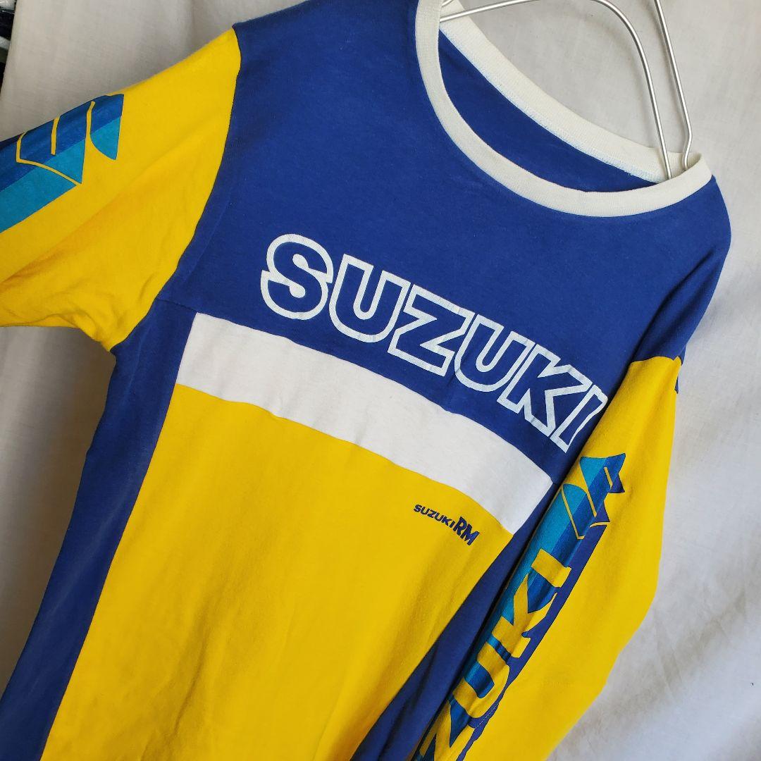 希少 90s SUZUKI　モーターサイクル　ロンt 車 バイク 古着