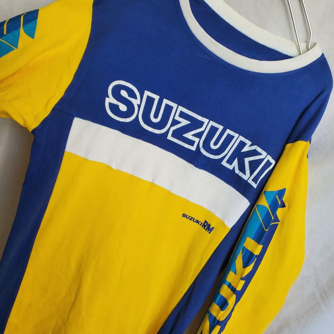 希少 90s SUZUKI　モーターサイクル　ロンt 車 バイク 古着