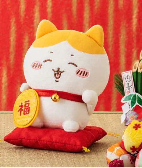 ちいかわ 招き猫！ハチワレぬいぐるみS✖️2/ハチワレマスコット✖️1