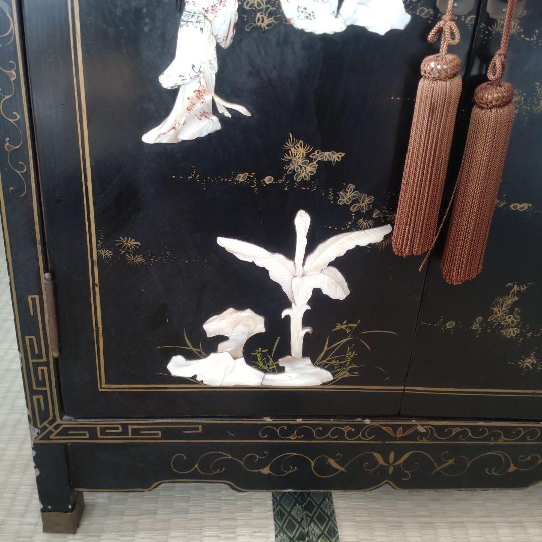 希少中国美術 中国家具 時代家具 キャビネット 中国古玩 玉石 石細工