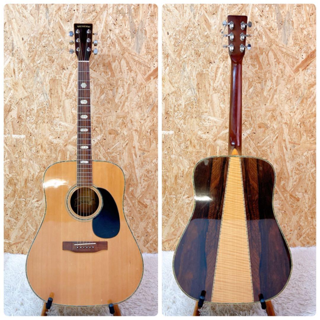 westone w-40 バックハカランダ 3P ジャパンビンテージ アコギ - メルカリ