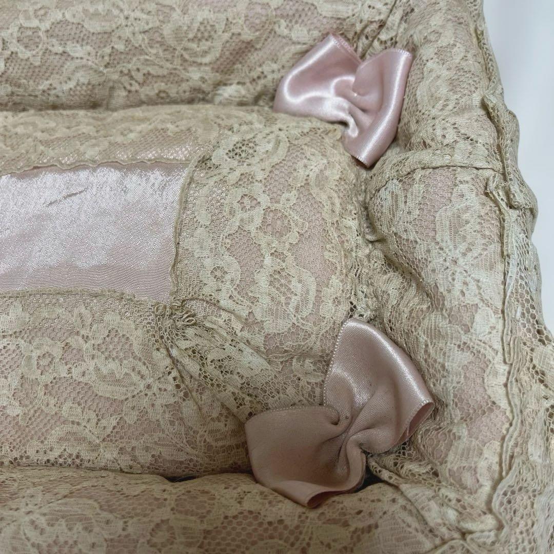 海外作家様♡アンティークレースカゴ装飾ドールベッド - メルカリ