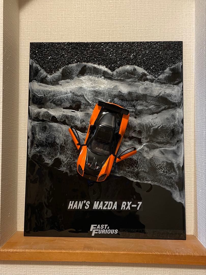 ☆ワイルドスピードミニカー　オリジナルアートパネル RX-7 ☆