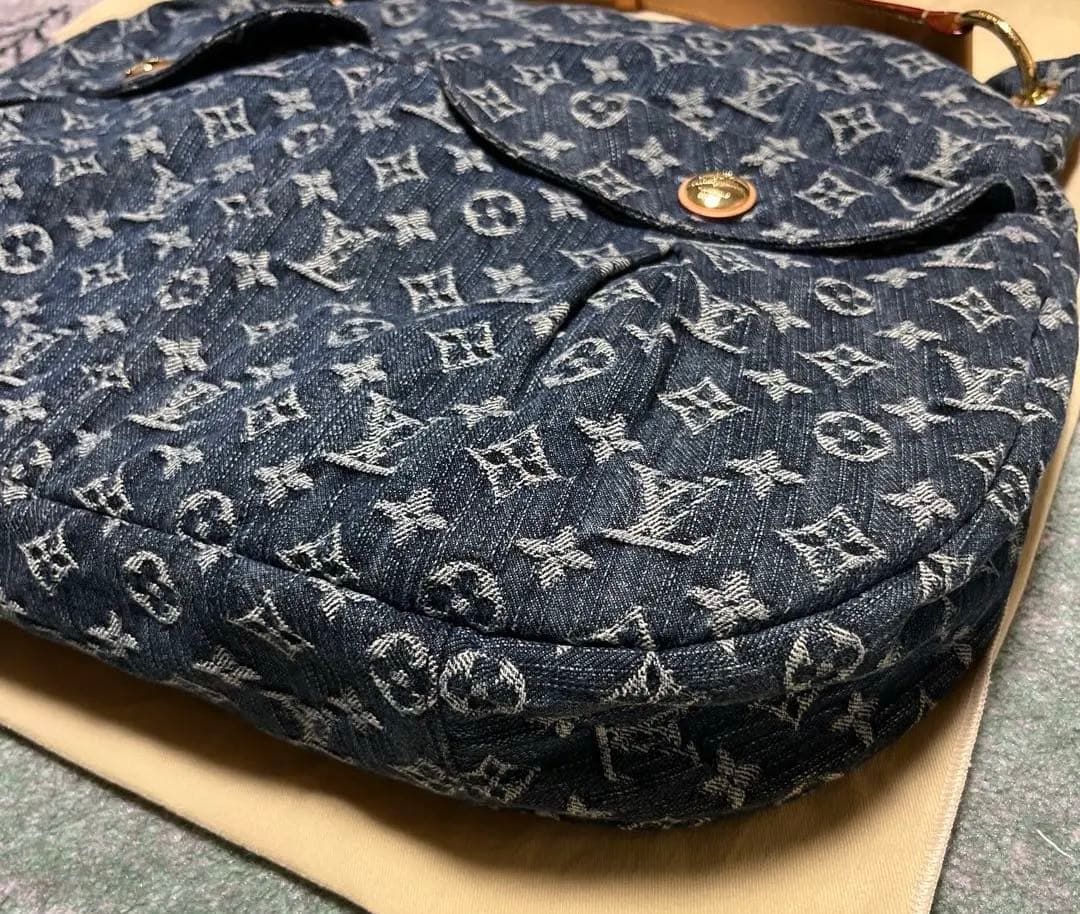 【美品】LOUIS VUITTONモノグラムデニムデイリーGMショルダーバッグ