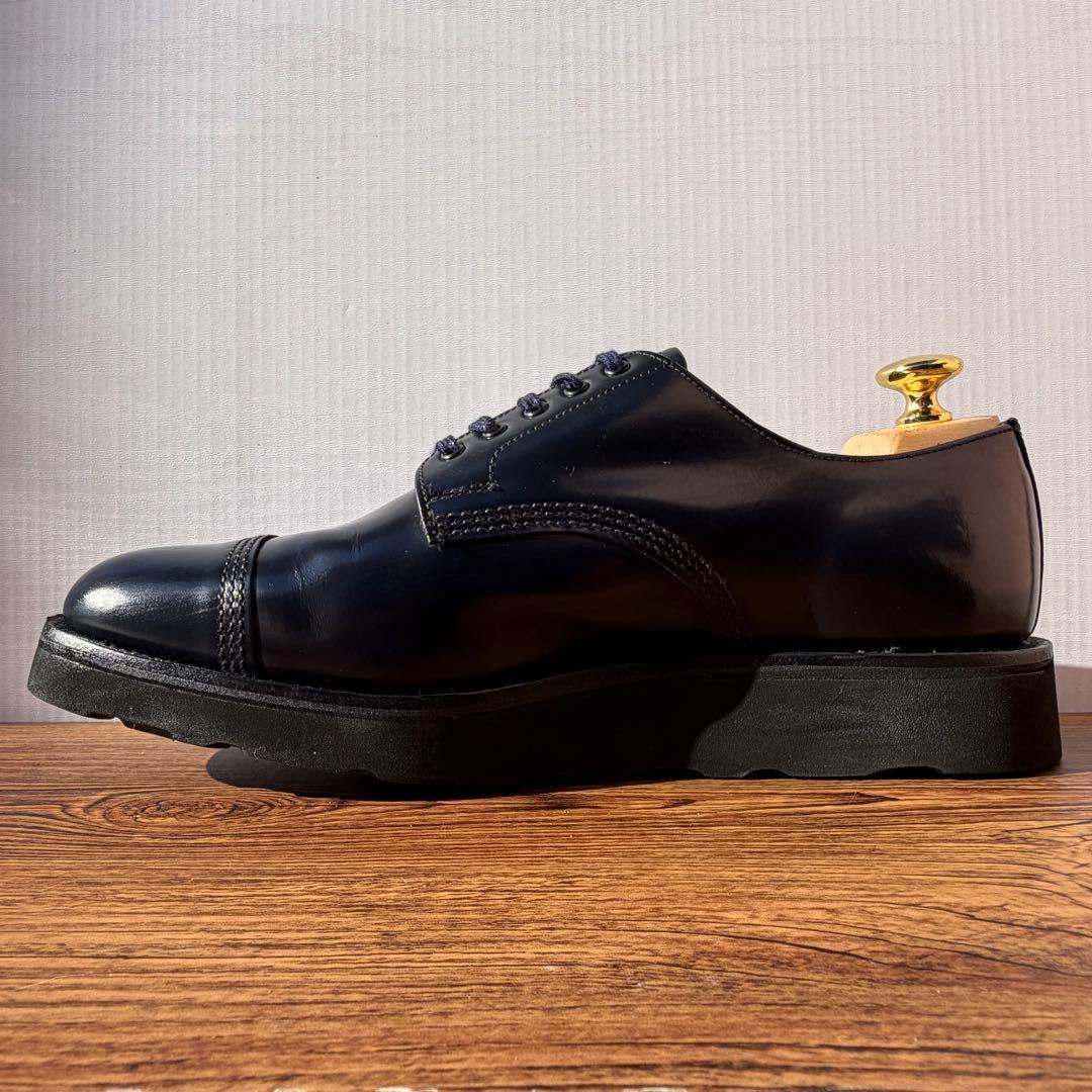 SANDERS サンダース ミリタリーダービー UK7.5 ネイビー 外羽根