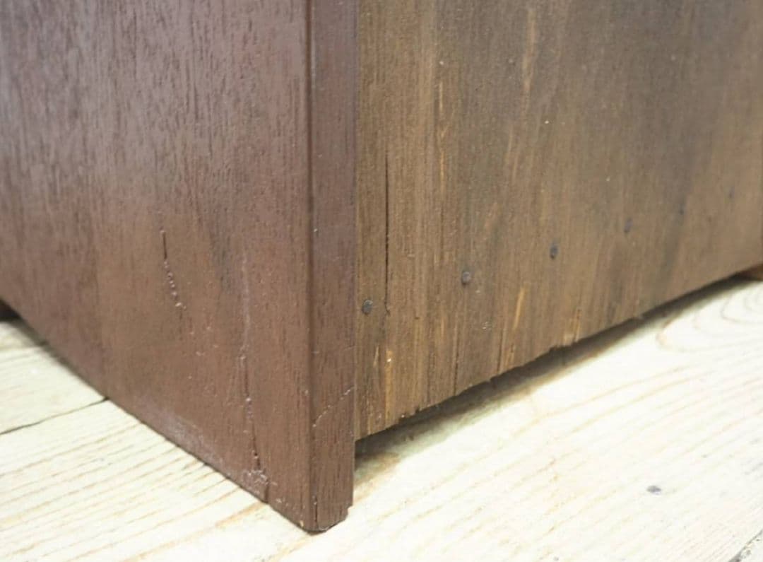 1050 ヴィンテージ ラワンのチェスト 収納棚 書類ケース 引き出し レトロ