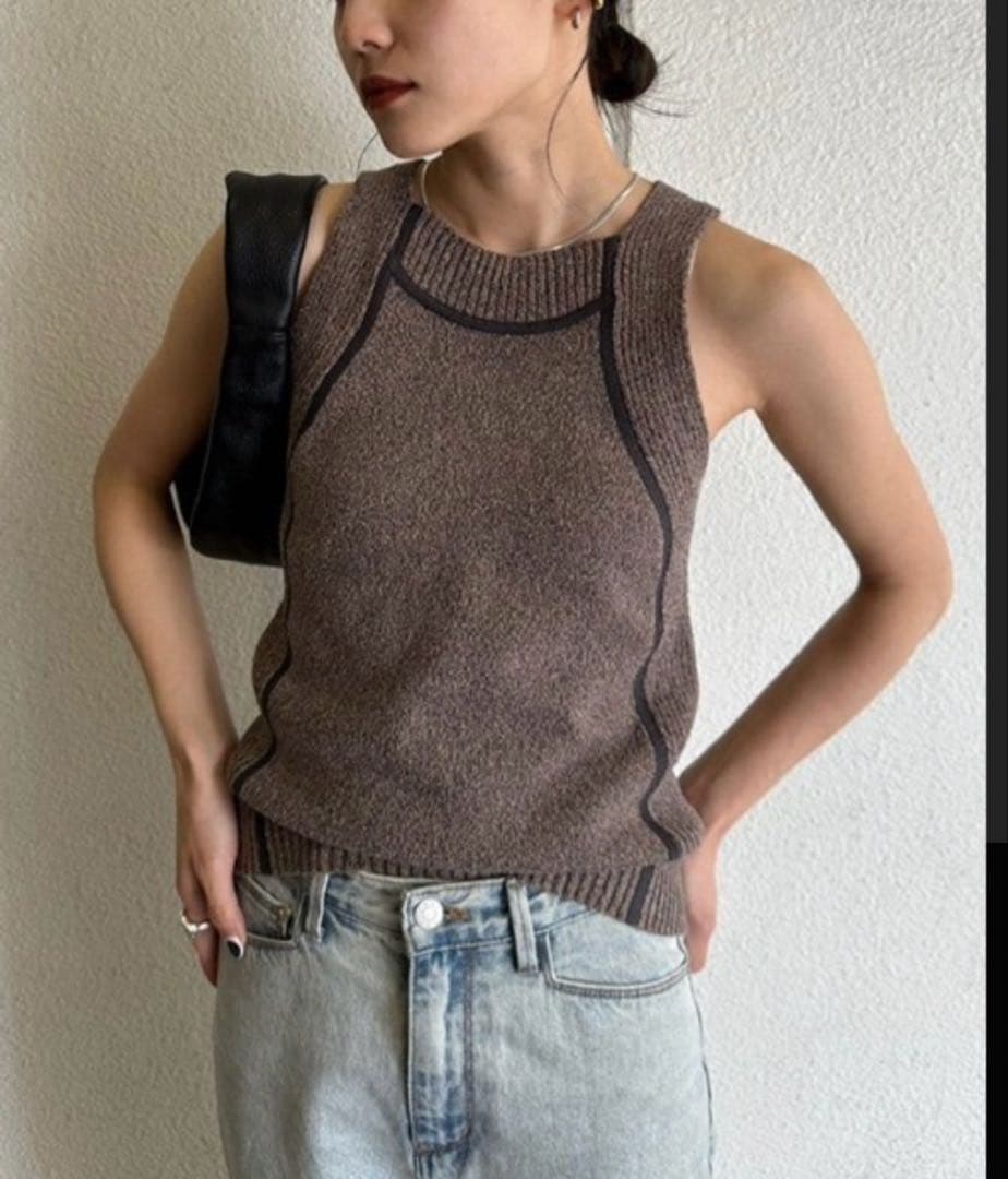 TODAYFUL ミックスニットタンク