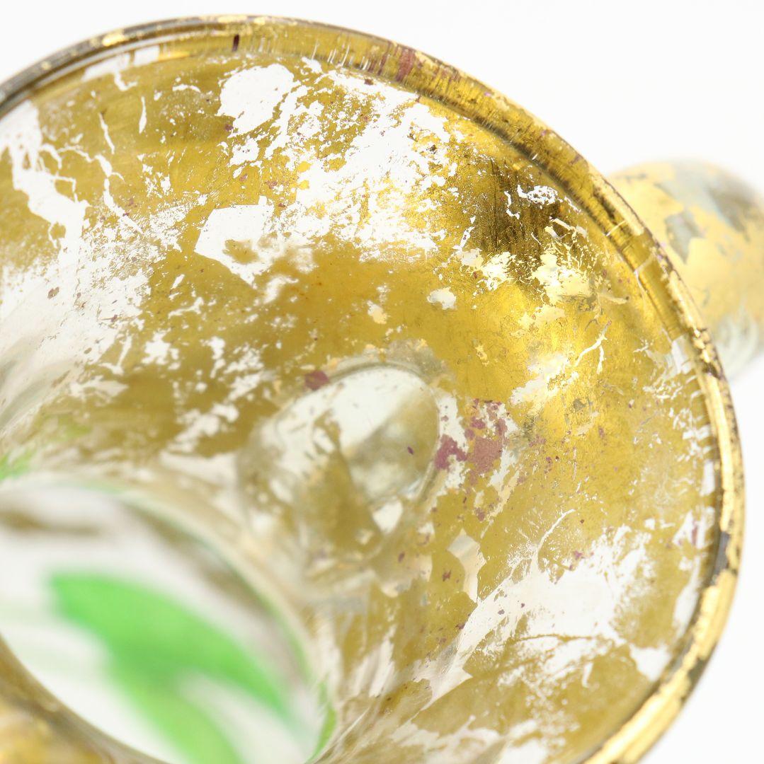 寺田正作 伽羅須装飾画 澂 ガラス トルコキキョウ 在銘 共箱 V517