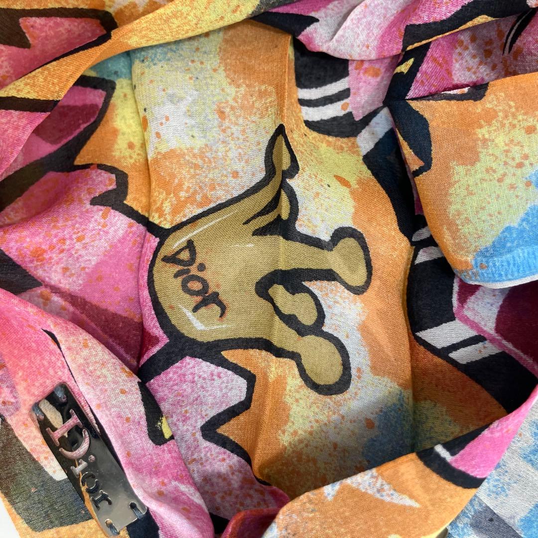 ディオール ガリアーノ期 カラフルヘアバンド バンダナ