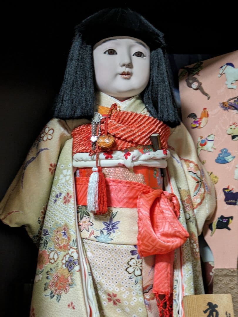 松乾斎東光作 市松人形 42センチ銀座かぶきや