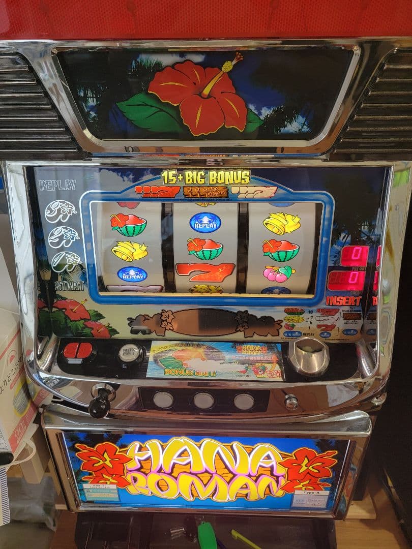 パチスロ実機】4号機 花浪漫 ハナロマン レトロ