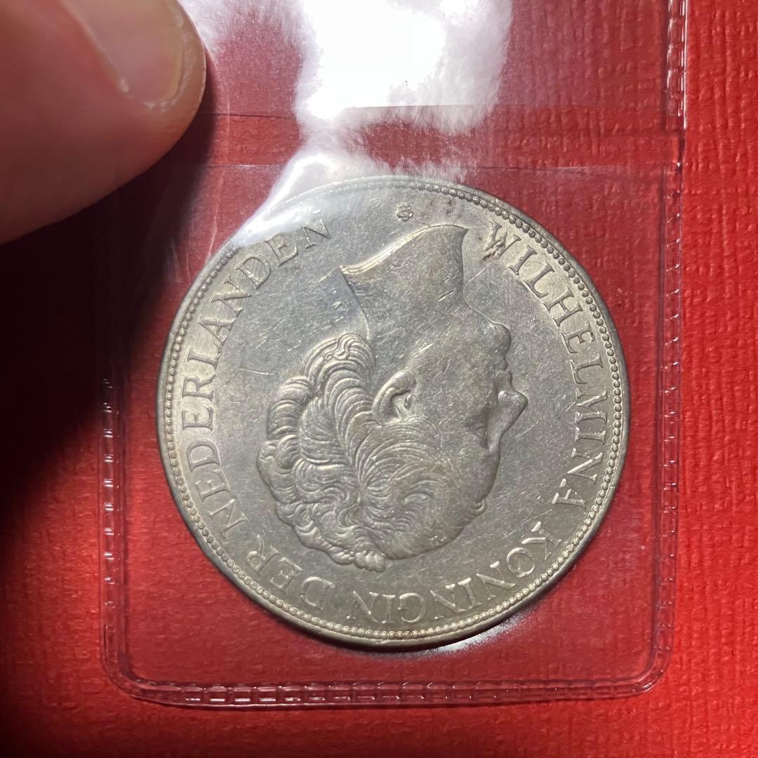 オランダ 1931年 2.5グルデン 大型銀貨 - メルカリ