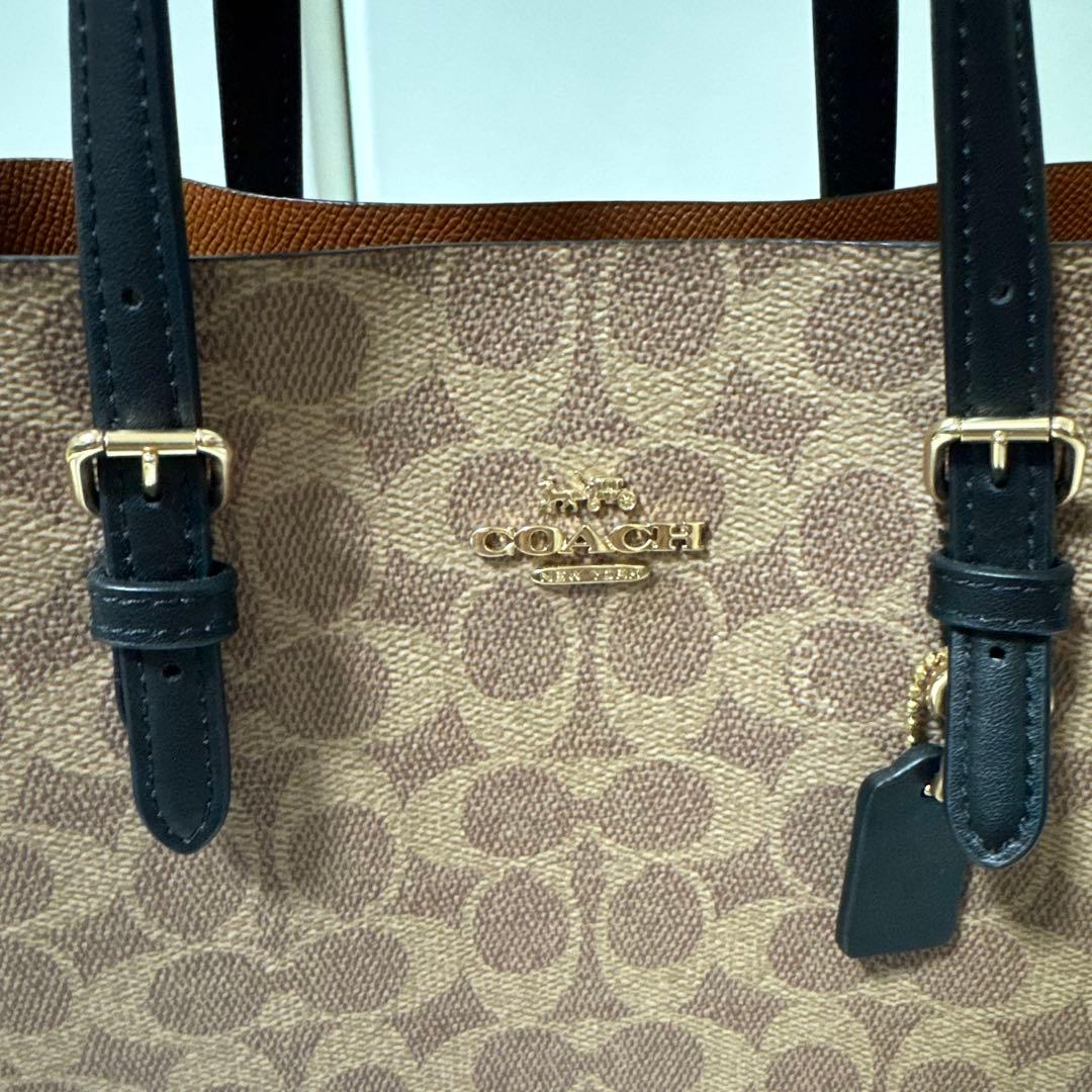 ピ*カ様 極美品　未使用に近い　coach シグネチャー　バッグ　ショルダー付き