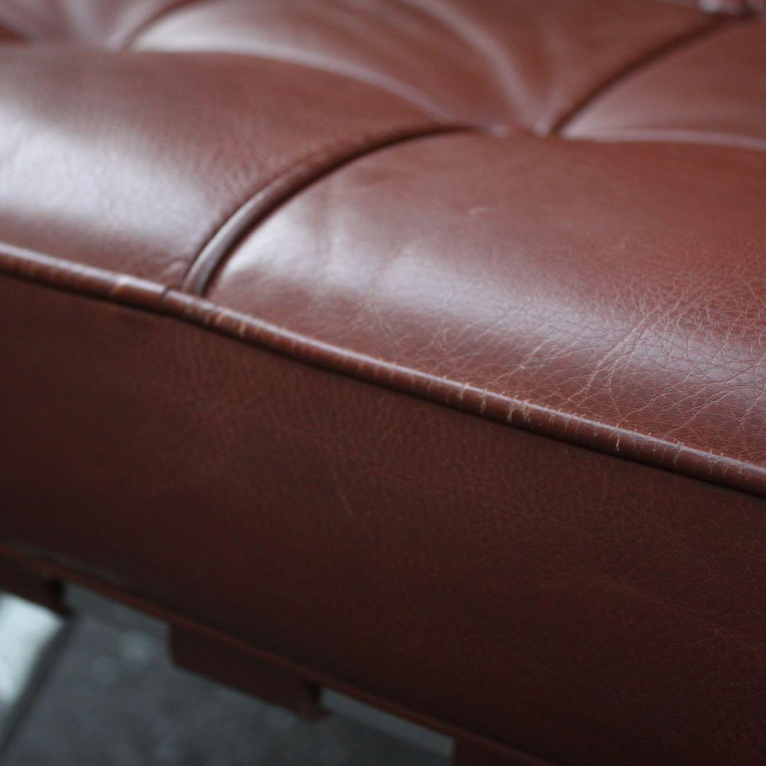 バルセロナチェア オットマン スツール 本革 レザー ブラウン リプロダクト