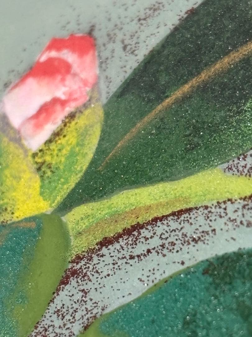 太尾芳生（ふとお よしお） 紅椿 日本画 額入り 美品 希少品 - メルカリ