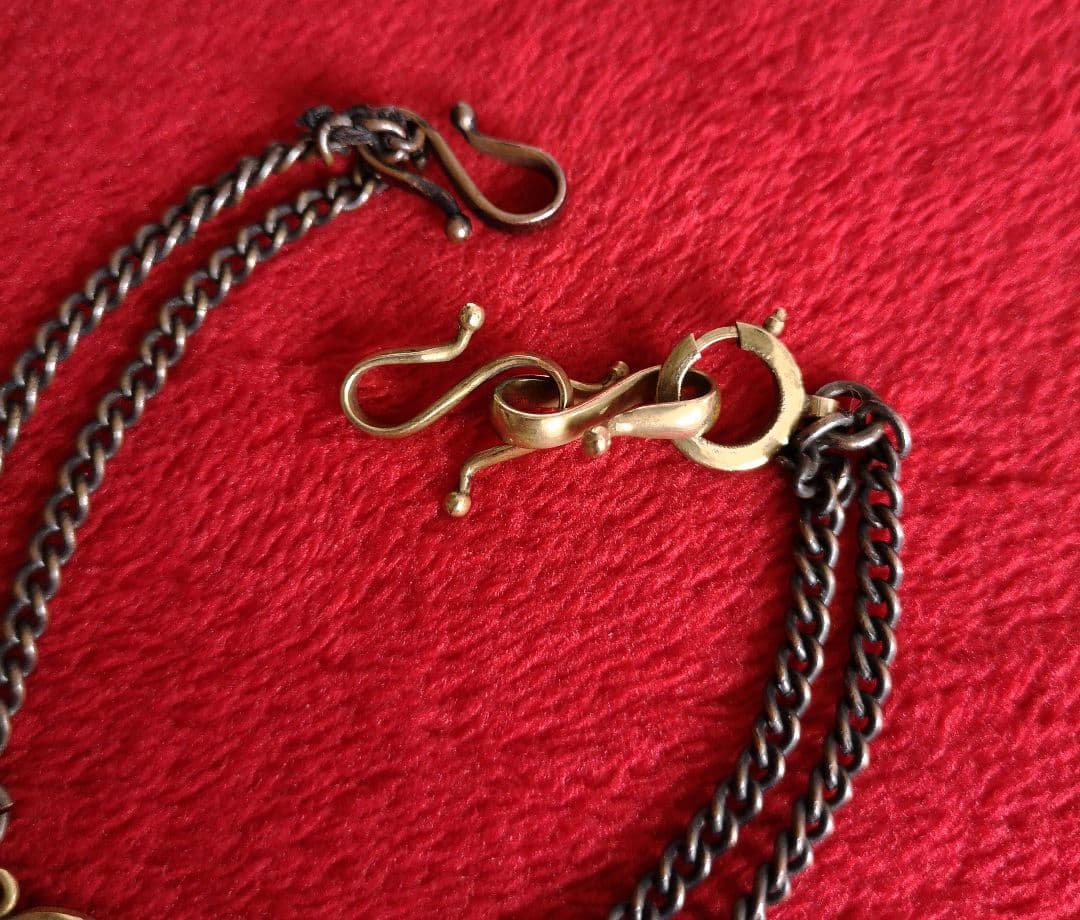 アンティーク 【希少】帯留め 18金 家紋 輪違い 明治 大正時代 刻印